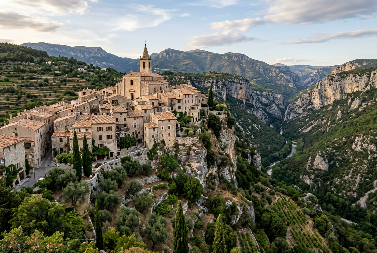 Bar-sur-Loup, Le balcon sur les gorges
